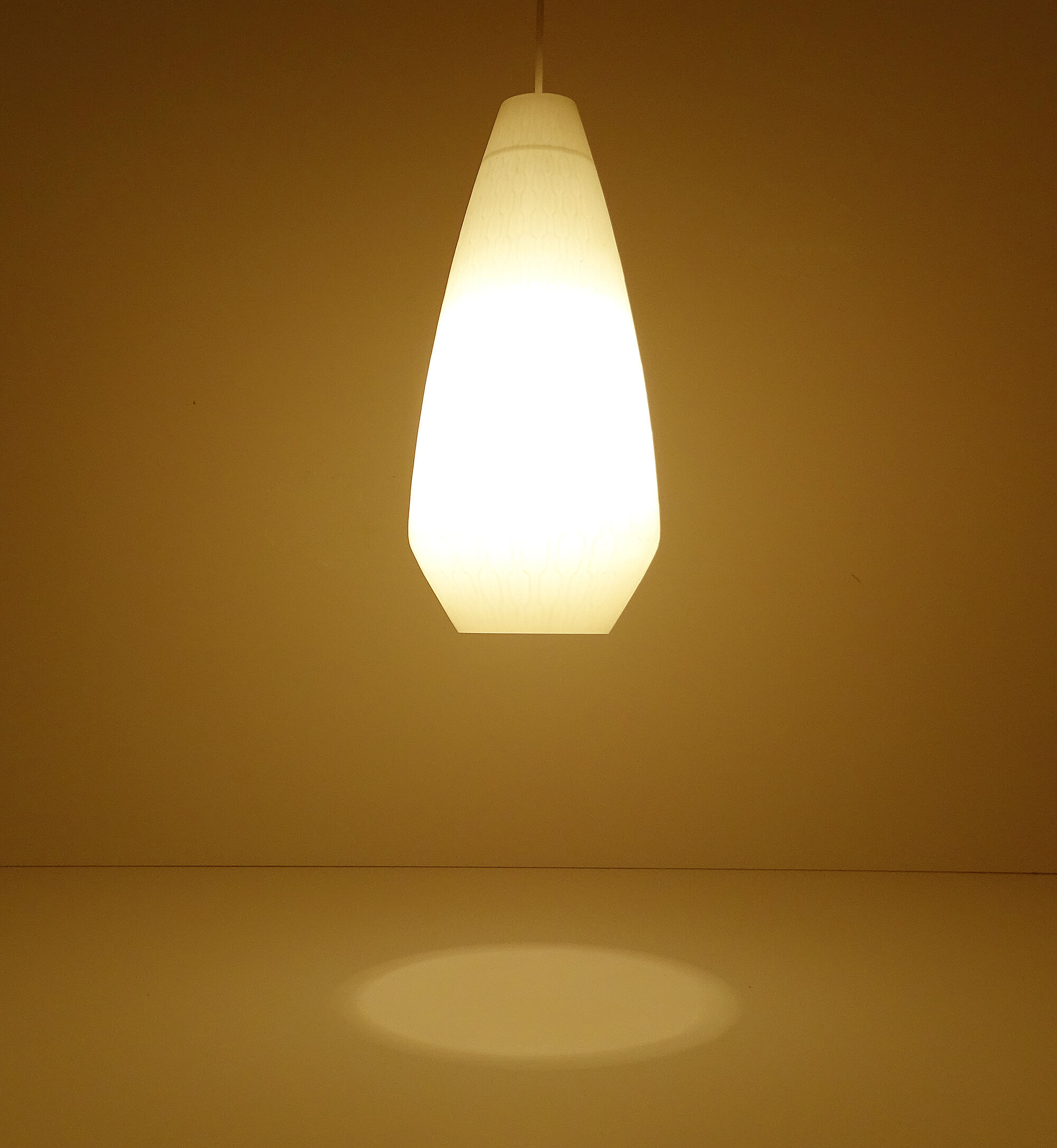 4 XXL vintage pendant lamps, Murano glass, 60s