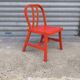 Chaise en bois rouge par Nike Karlsson pour IKEA, 1999