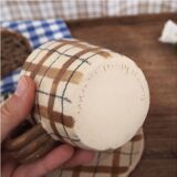 Large tartan mug