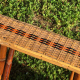 Rattan and wicker deck chair
