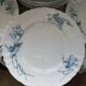 12 antique ironstone dinner plates