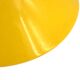 Vintage yellow and black lacquered metal pendant light