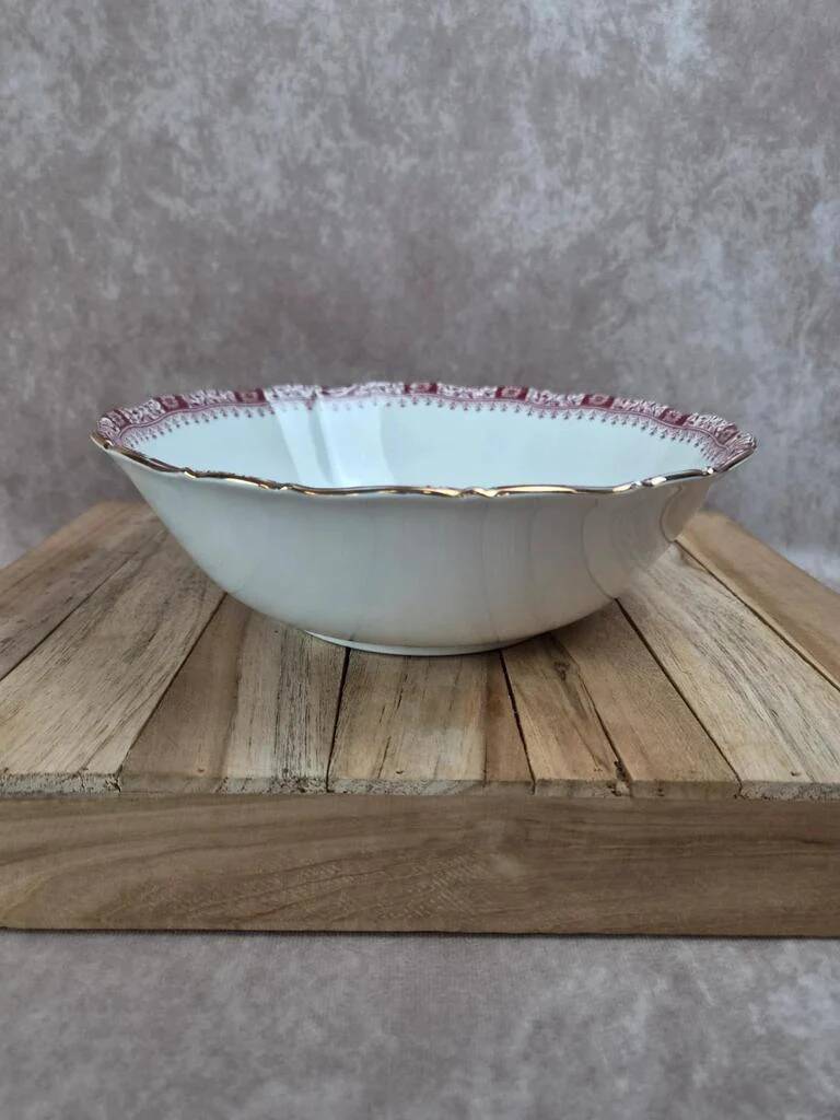 Seltmann Weiden Bavaria Theresia red salad bowl – vintage German porcelain
