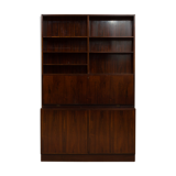 Omann Jun rosewood bookcase with secretaire