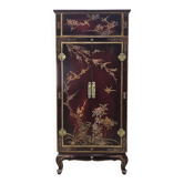 Cabinet de tourne-disque chinois vintage / Cabinet à vinyles asiatique