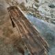 Vintage French Pine Bench – 1960s Seat or Side Table