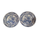Plats Creil et montereau lot de 2