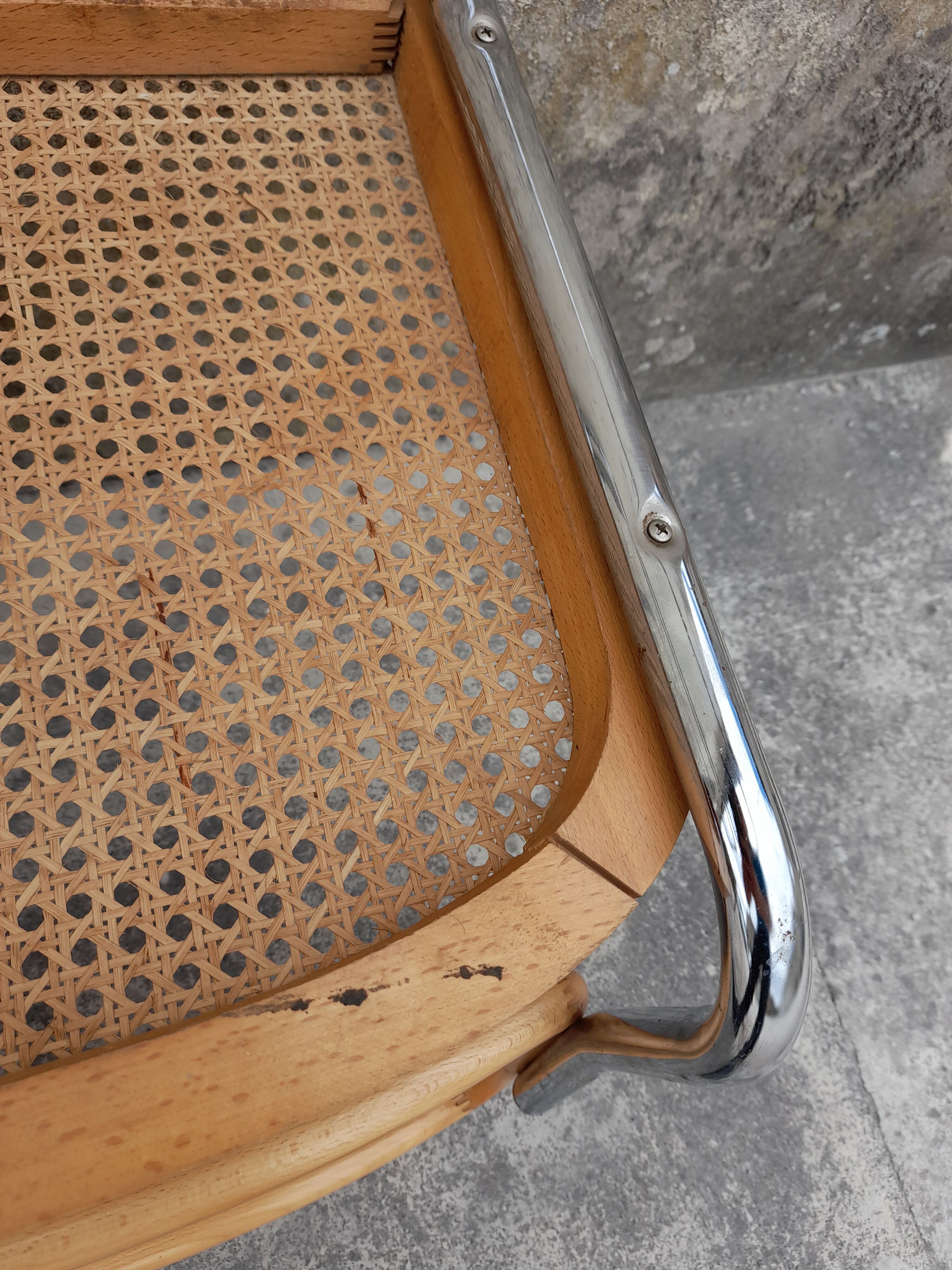 Pair of chairs B32 Marcel Breuer italy