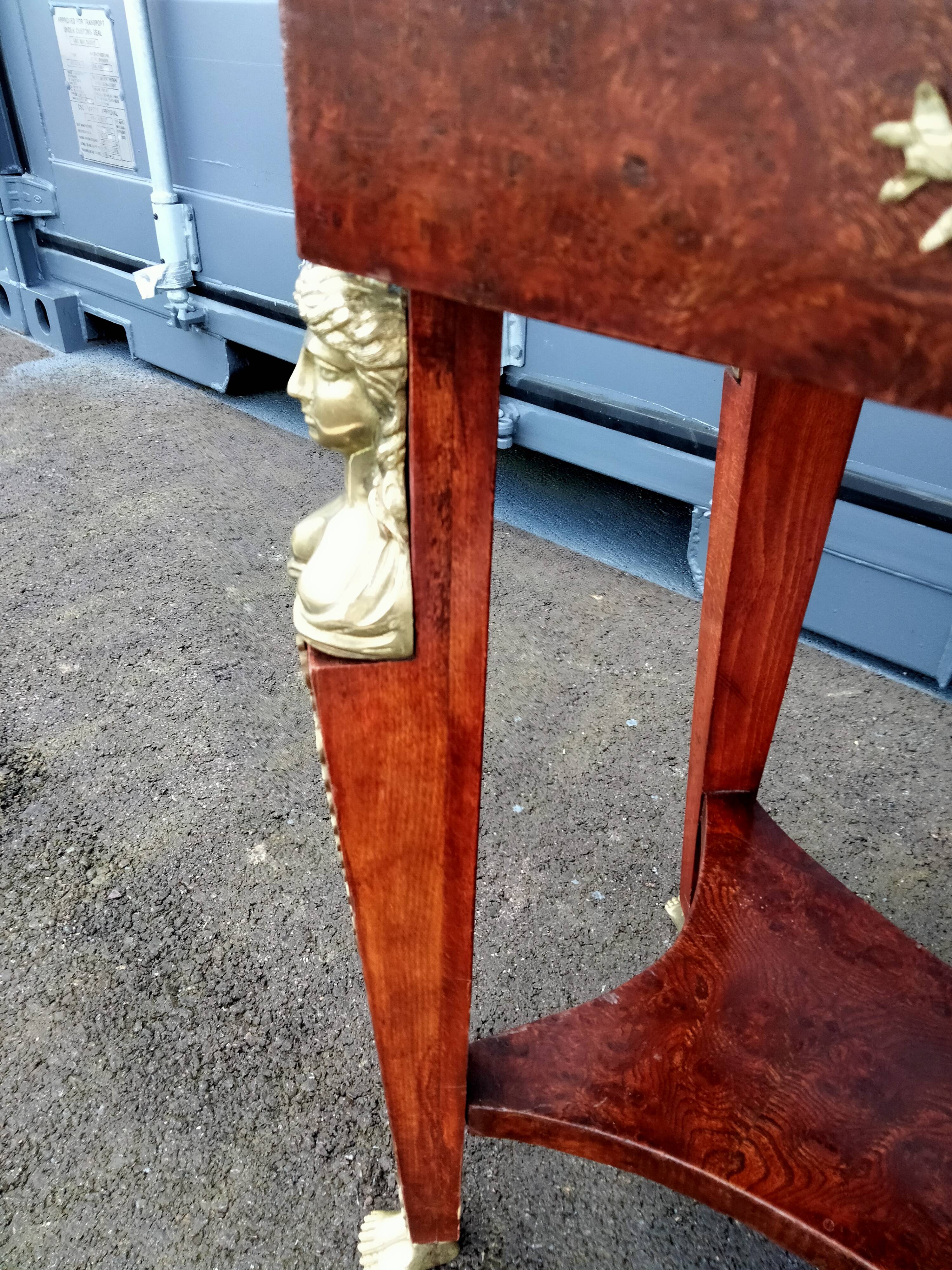 Table gueridon old decoration bronze empire