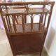 Retro-modernist - Sideboard-bookcase-2 doors-wood-rattan-cane-1960s