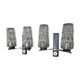 Pair of wall lights from the 1950s-1960s with a push switch