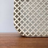 Perforated metal shelf from the mid-century, 1950s.