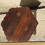 solid pine tripod stools, 2