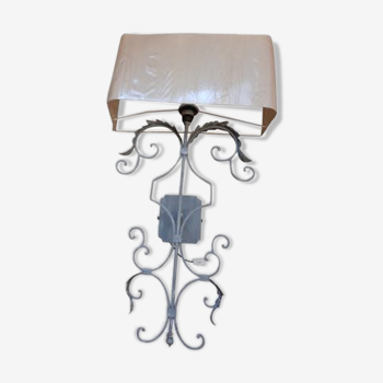 Forged iron wall light
