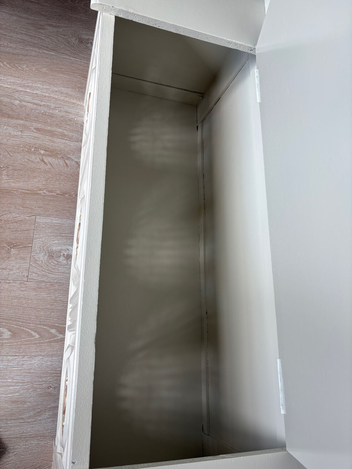 Fully restored antique bank chest – chic country style