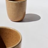 5 tasses en grès moucheté Grès Village