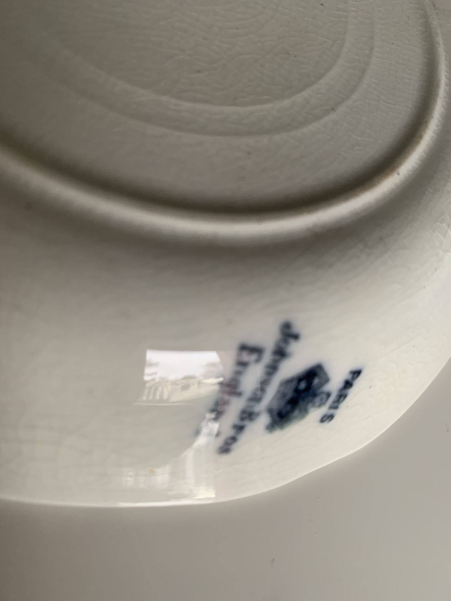 Set of two small English porcelain plates by Johnson Bros.