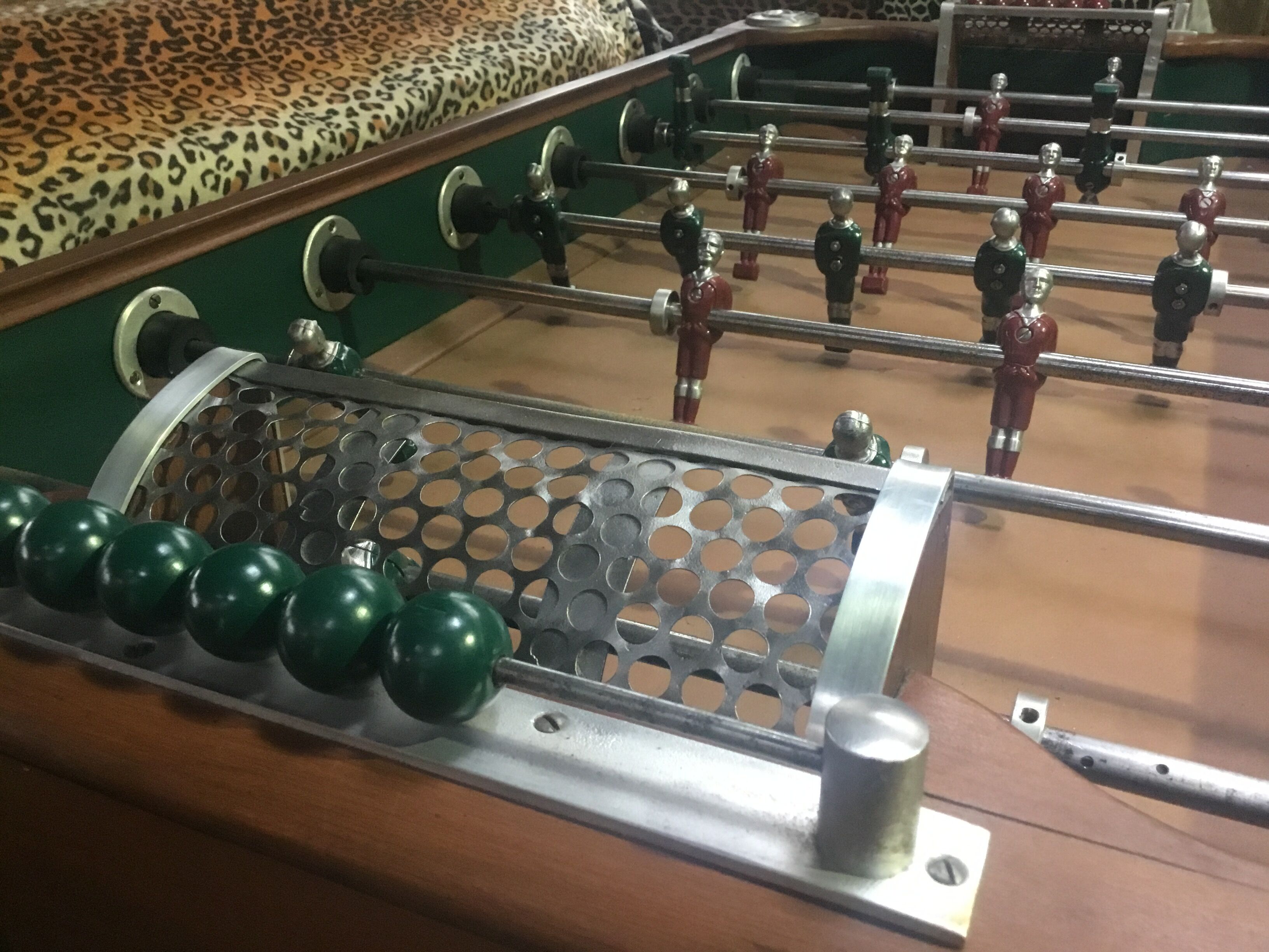 Bussoz Champion table football in oak completely restored by Babylon