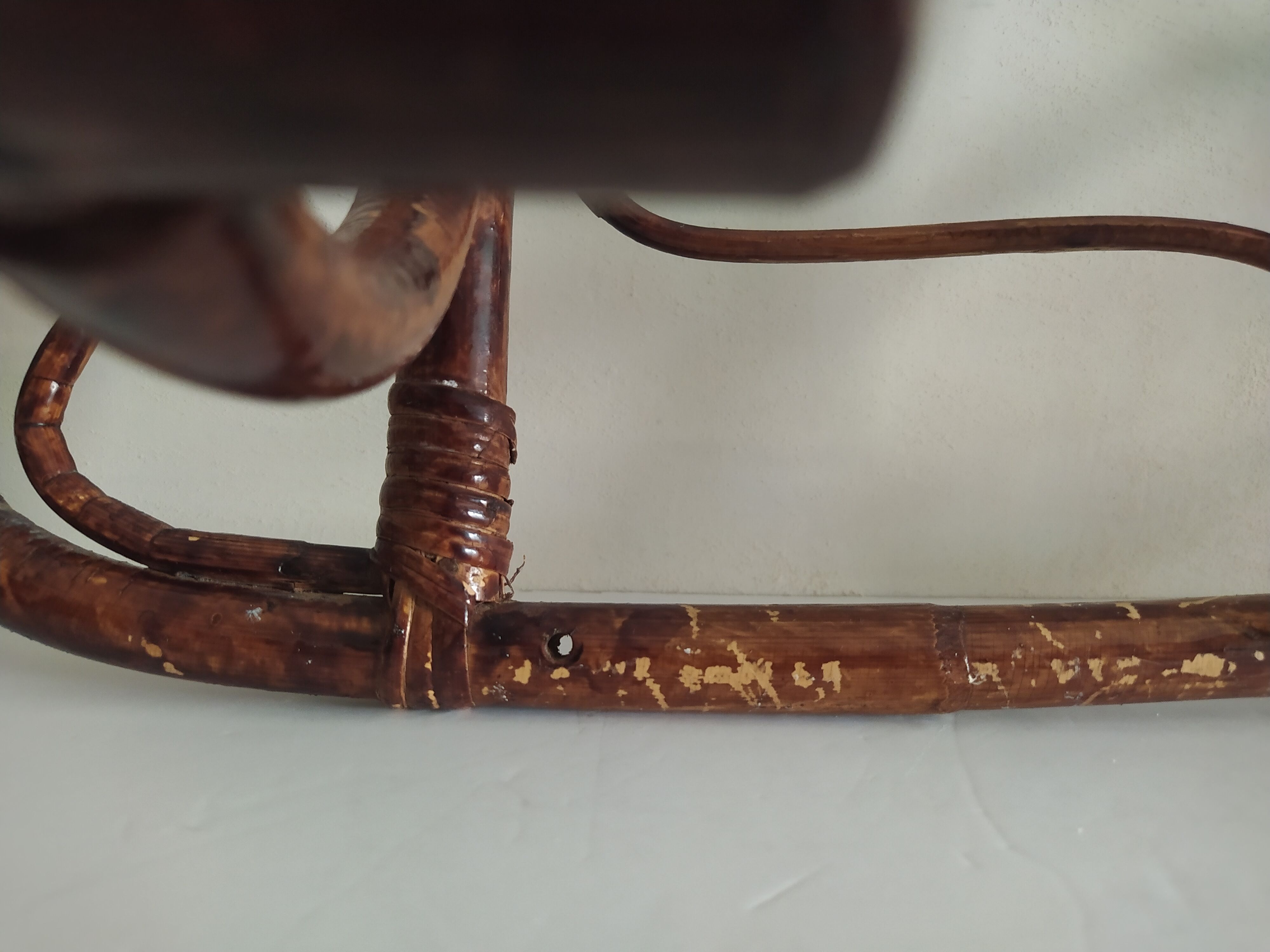 Vintage bamboo coat hanger