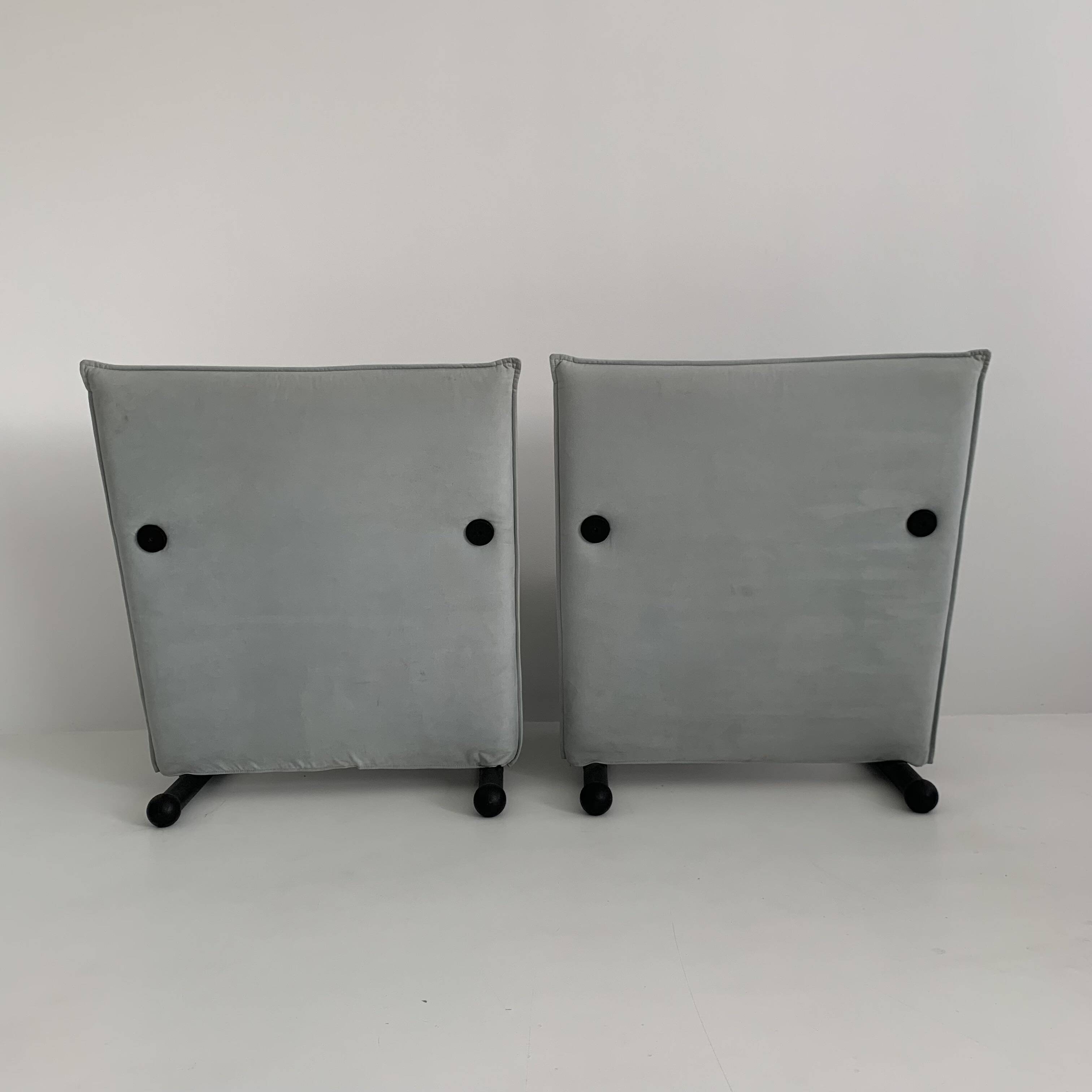 Set of 2 lounge chairs Burkhard Vogtherr for Arflex T-line, 1980’s