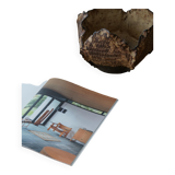 Round modern Danish brutalist coffee table/sofa in solid oak, 1960s.