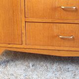 Commode en chêne doré – années 50/60