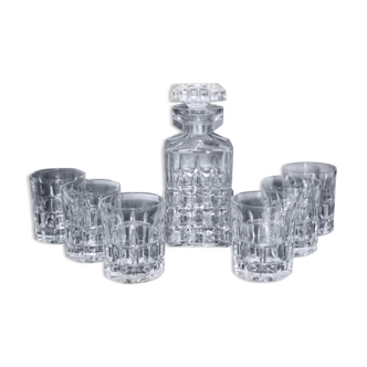 Service à whisky cristal taillé années 50/60 Service à whisky cristal taillé années 50/60