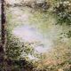 Landscape painting oil on canvas signed