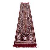 Tapis couloir margoum tissé mains en laine naturelle