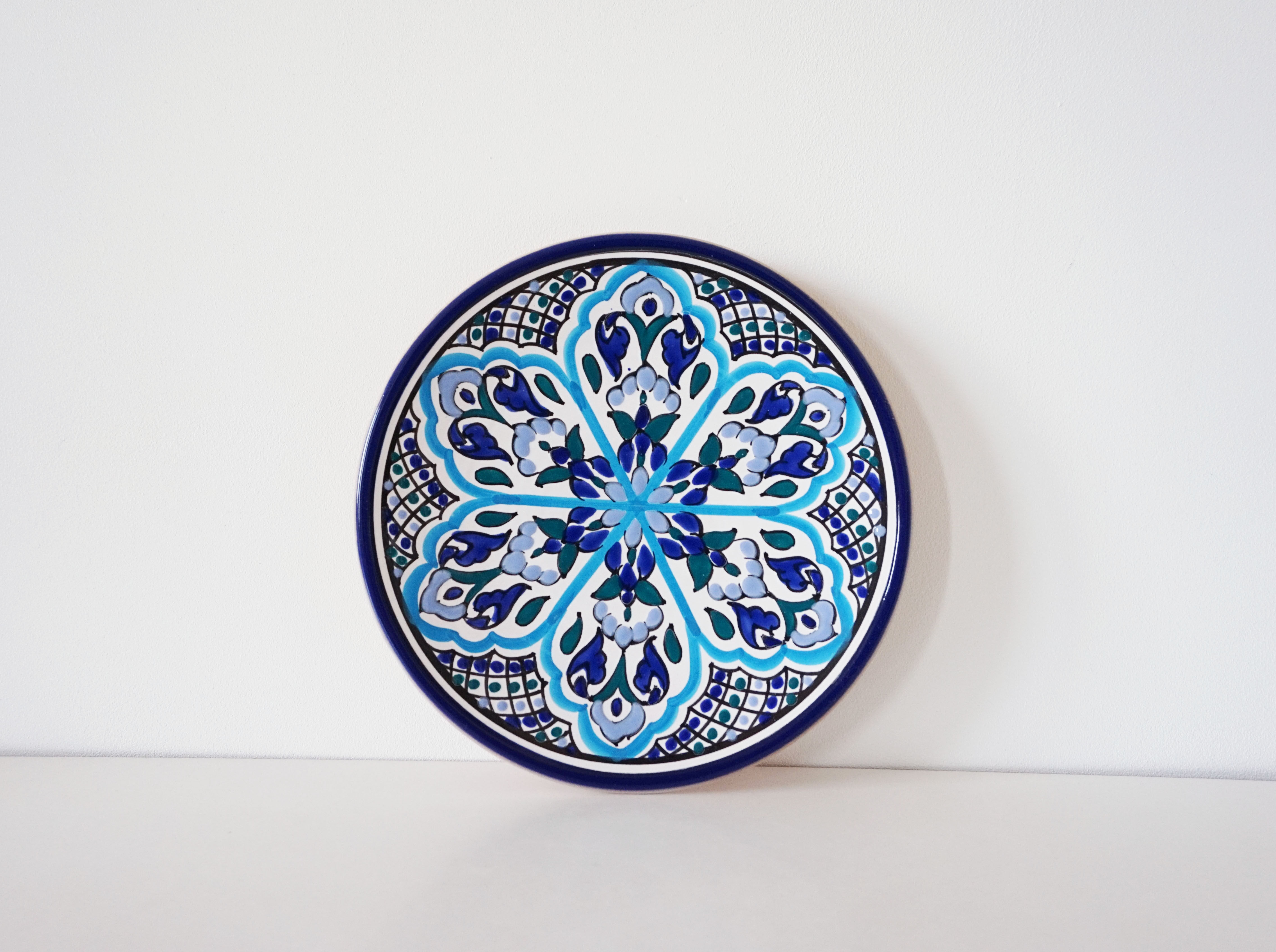 Spanish painted ceramic plate
