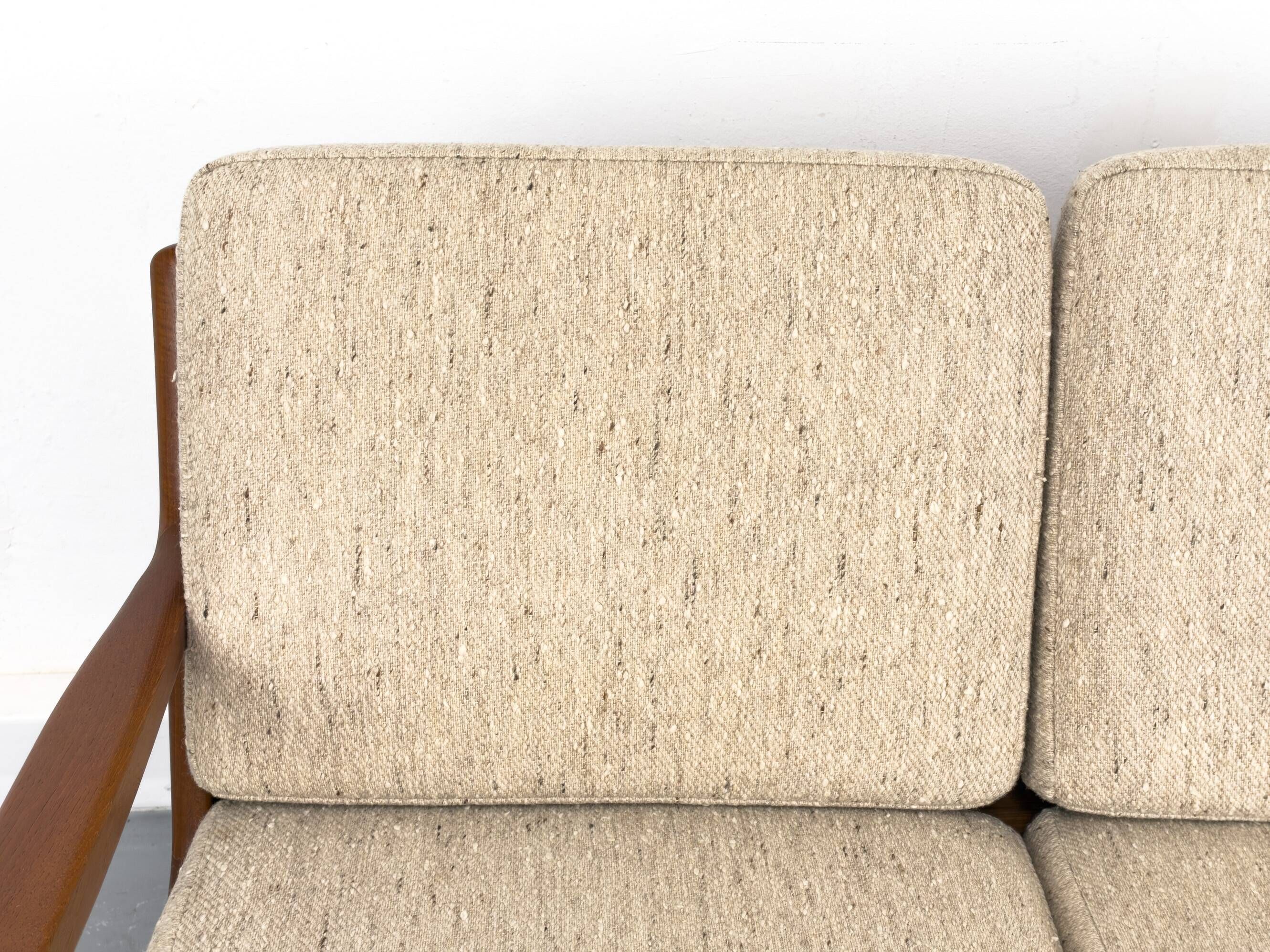 3-Seater Senator Sofa in Teak by Ole Wanscher for Cado, 1975