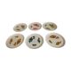 flat plates Arcopal flower lotus dp 0123240 Old vintage Set of 6 flea marketspiritdantan