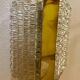 Kaiser Leuchten wall lamp ice glass 1970