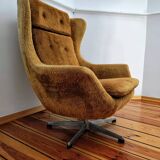 Ushak Swivel Chair by Up Zavody Rousinov from Up Závody, Czechoslovakia, 19