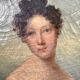 Portrait of woman in white dress, 19th century
