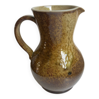 large pitcher / pitcher in stoneware / artisanal pottery from the 60s and 70s