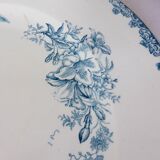 Round ironstone plate from LG Clairefontaine model Bengali 210885.