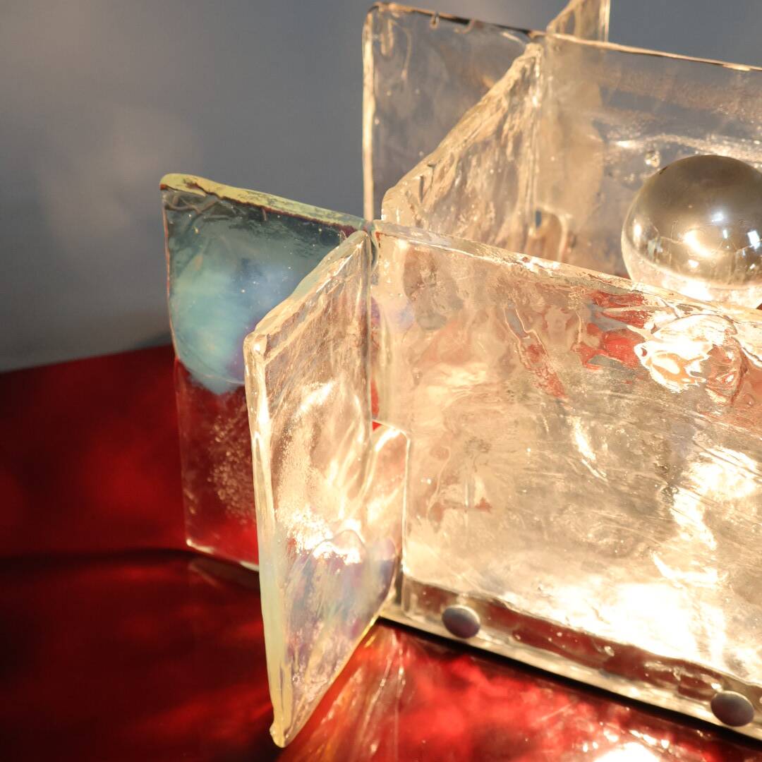 Carlo Nason Mazzega Lampada Da Tavolo/parete vetro iridescente Design