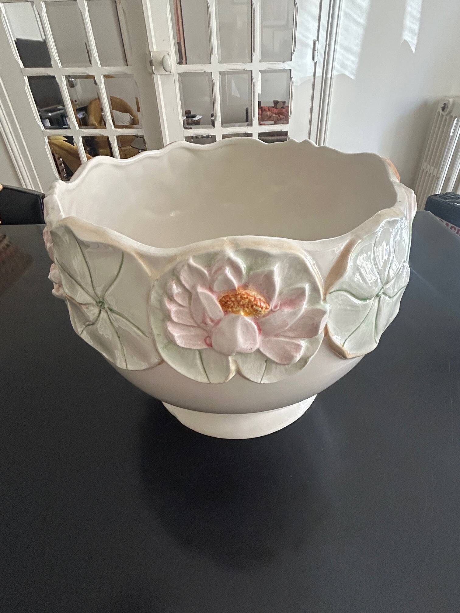 large vintage flowerpot
