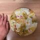 Assiette en barbotine