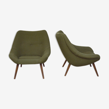 Pair of armchairs Aksel Bender Madsen, Denmark 1960