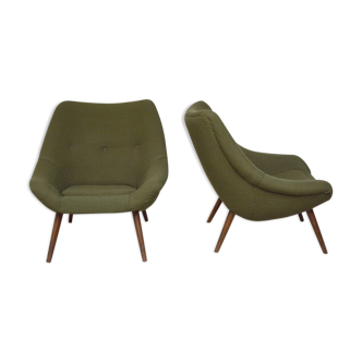 Pair of armchairs Aksel Bender Madsen, Denmark 1960