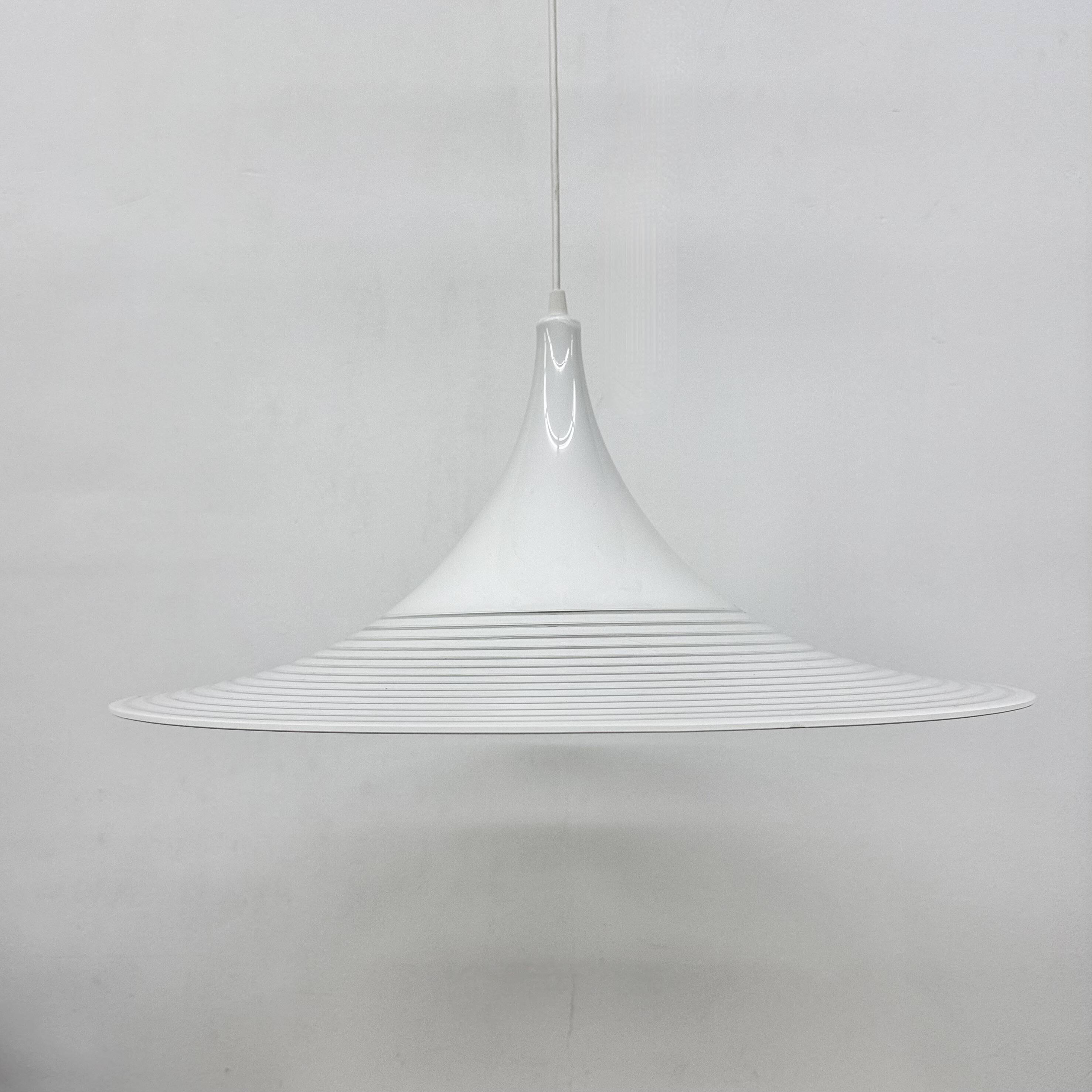 Vintage lucite hanging lamp By Meblo Guzzini, 1980’s