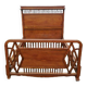 Lit art nouveau 1910 bois vintage