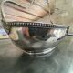 Silver-plated metal basket with Phenix silver hallmarks