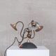 Antique english swan neck mercury glass pendant light/chandelier