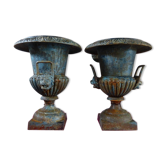 Pair of vases Medici cast-iron