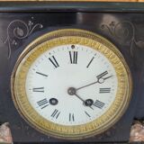 Black marble clock