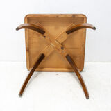 Fully renovated walnut Spider table H 259 by Jindřich Halabala, 1950´s
