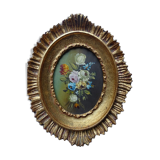 Oil paint on copper.